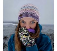 SuperBobble Linga Fairisle Beanie Hat - Heather