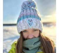 SuperBobble Reflective Beanie Bobble Hat - Winter Pastels