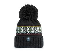 Superbobble Reflective Fair Isle Knit Bobble Hat - Shadow Pine