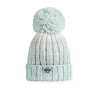 Superbobble Reflective Gradient Rib Knit Bobble Hat - Peppermint White