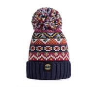 Superbobble Reflective Nordic Knit Bobble Hat - Midnight Blue