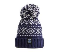 Superbobble Reflective Nordic Knit Bobble Hat - Navy Nordic