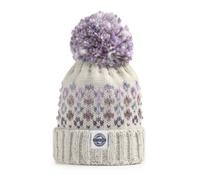 Superbobble Reflective Nordic Knit Bobble Hat - Snowfall