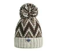 Superbobble Reflective Nordic Knit Bobble Hat - Truffle Zig Zag