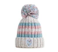 Superbobble Reflective Nordic Knit Bobble Hat - Winter Pastels