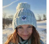 SuperBobble Rib Knit Beanie Bobble Hat - Peppermint Gradient