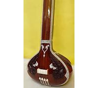 Superbrass Full Size Indian Gents Male Tanpura Drone in Cedar Wood. Large Resonator. Miraj Edition. Tambura with plectrums and extra strings