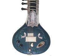 superbrass Indian Sitar, Cedar Wood. Acoustic-Electric, Beautiful Teal Blue. German Roslau Steel Strings. EU Guarantee