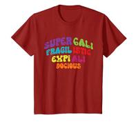 Supercalifragilisticexpialidocious Longest Word Retro Groovy T-Shirt