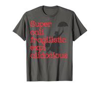 Supercalifragilisticexpialidocious Red Polka Dot Umbrella T T-Shirt