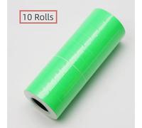 Supercap 10 Rolls Labels Paper Suitable for MX-6600, MX-6602, YH-689 Price tag 2-line Marking Gun Pricemarker Labels (Without Gun) (Green)