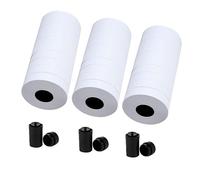 Supercap - MX-6600 Price Labels | 2 Line White Blank Price and Date Gun Labels with 3 Ink Rolls | 30 Rolls / 15000 Fits MX-6600,MX-6602, YH-689 Guns (Without Gun) (White)