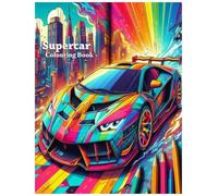 Supercar colouring book: "High-Speed Fun for Young Artists!"