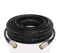 SuperCAT 7 Shielded EtherCON Cable (25 feet, Black) - Flexible Polyurethane Jacket, Neutrik Connectors, 10Gbps Speed, CAT7 Standard