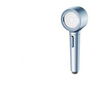 [Supercharged anti-blocking shower] 3D rotating three-mode switching - ABS thickened panel, self-cleaning water outlet, universal interface (clove purple/sky water blue/cloud white)