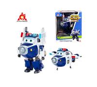 (Supercharged Paul) Super Wings 5 Inches Transforming Jett Dizzy Donnie Deformation Airplane