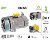 Supercharger, air conditioning valeo for Citroën C2 1.1 813206