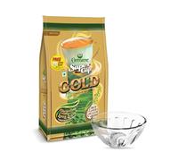 SuperCup Gold - 250gm with Complimentary Glass Bowl | Darjeeling & Assam Tea | Milk Tea with Rich Taste and Irresistible Aroma | Flavour of Darjeeling | Natural Loose Leaves CTC Chai