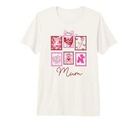 Supercute Pink Bow Teddy Best Mum in the World Premium T-Shirt