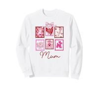 Supercute Pink Bow Teddy Best Mum In the World Sweatshirt