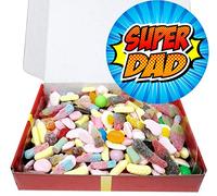 Superdad! Gift Box Packed Full of Dad's Favourite Mouthwatering Classic Retro Pick and Mix Style Sweetshop Penny Sweets: Perfect for Fathers Day