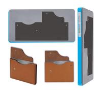 SUPERDANT 1 Pcs Snap-On Wallet Die 10x5 Inch/25.4x12.7cm Wooden Leather Die Cutter for Handmade Card Holder Coin Purse Leathercraft Template for Cutting Machine