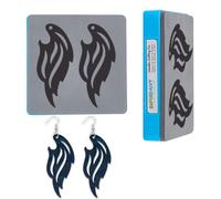 SUPERDANT 1 Pcs Wooden Earring Die Wing Leather Cutter Compatible with Die Cutting Machine Precision Craft Mold for DIY Jewelry Handmade Lover Gifts 3.94x3.94 Inch/10x10cm
