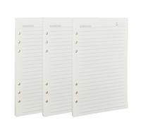 SUPERDANT 240 Pages A5 Filler Paper Binder Refillable Lined Paper Inserts for 6 Ring Loose Leaf Notebook Planner Beige Paper Suitable for Greeting Card Organizer Card Keeper Holder Binder