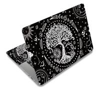 SUPERDANT 3 Pcs Laptop Skin Sticker Sun Moon Tree of Life Removable Vinyl Scratch Resistant Notebook Decal Wrap Kit for 12 13 14 15 15.6 Inch 27x38cm