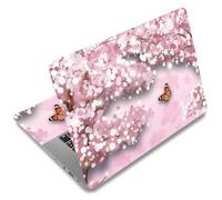 SUPERDANT 3 pcs Set Cherry Blossom Waterproof Laptop Decal Butterfly 38x27cm Pvc Laptop Skin Sticker Cover Scratch Shield Freely Cut for Computer Surface 12 13 14 15 16 Inch