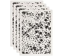 SUPERDANT 4 Pack Underglaze Transfer Paper 52x37cm Ceramic Decal Sheet Black Butterfly Branch Silhouette for Pottery Bisqueware Plate Bowl Vase Decoration Black