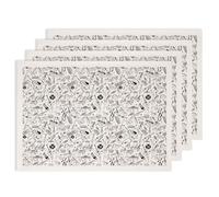 SUPERDANT 4 Sheets Ceramic Underglaze Transfer 20.47x14.57 Inch Waterslide Pottery Decal Black Guitar Piano Pattern Cuttable for Curved Cups Bowls Platters