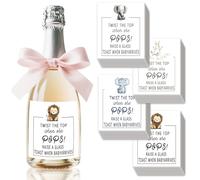 SUPERDANT 40pcs Cartoon Animals Wine Bottle Label Champagne Labels Baby Shower Wine Bottle Sticker Champagne Labels for Bottles Party Label Stickers Covers for Baby Shower Celebrating Party Gift