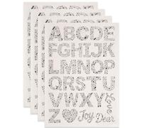 SUPERDANT 4PCS Monogram Letters Underglaze Paper Transfer Love Joy Transfer Papers for Clay Ceramic Porcelain Under Glaze Transfers for Pottery Enamel Decals Black Underglaze Decal Handcrafted Gifts