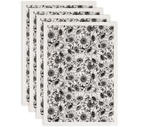 SUPERDANT 4PCS Sunflower Underglaze Transfers for Pottery Flowers Line Drawing Clay Transfer Paper Ceramic Decals Transfer Stickers for Pottery DIY Handicraft Supplies Overglaze Enamel Clay Decal