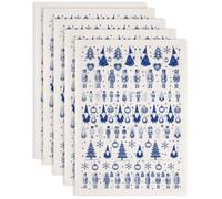 SUPERDANT 5 Pack Nutcracker Underglaze Transfer Christmas Elements Ceramic Transfer Paper 20.5x16inch/52x37cm for Handmade Pottery Gift Making and DIY Ceramic Tableware Decorating Blue