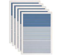 SUPERDANT 5 Pcs Navy Stripe Ceramic Underglaze Stickers Underglaze Transfer Paper Beginner Friendly Pottery Glaze Transfers for Dish Bowl Decor 14.57x20.47 Inch/37x52 cm