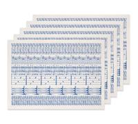 SUPERDANT 5 Sheets Blue Underglaze Pottery Transfers Ceramic Waterslide Decals Trim to Fit Fence Bird and Flowers for Studio Craft Cups Vases