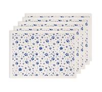 SUPERDANT 5 Sheets Blue Underglaze Transfer Paper Paw Claw Bone Design 52x37cm Trimmable Waterslide Ceramic Decal for Handmade Pottery Blue