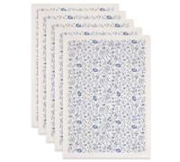 SUPERDANT 5 Sheets Underglaze Transfers 20.5x14.6 Inch/52x37cm Blue Leaves and Flowers Pottery Decal Paper Trimmable Waterslide Ceramic Bisque Transfers for Mugs Plates Vases