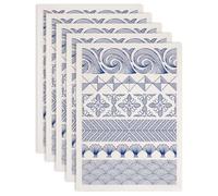 SUPERDANT 5pcs 52x37cm Underglaze Transfer Paper Blue Geometric Line Ceramic Transfer Paper for Handmade Plate Cup Blue