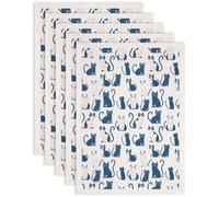 SUPERDANT 5PCS Cartoon Cat Underglaze Transfers for Pottery Animal Transfer Stickers Ceramic Decals Ceramic Underglaze Transfers for Pottery Overglaze Enamel Decal Handmade Gifts