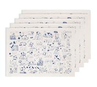 SUPERDANT 5PCS Dogs Underglaze Transfers for Pottery Cartoon Puppy Clay Transfer Paper Stick Figure Ceramic Decals Transfer Stickers for Pottery DIY Handicraft Supplies Overglaze Enamel Clay Decal