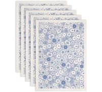 SUPERDANT 5PCS Fruit Slice Underglaze Transfers for Pottery Apples Pears Transfer Stickers Ceramic Decals Blue Waterslide Underglaze Transfers Paper for Porcelain Overglaze Enamel Clay Decal 52x37cm