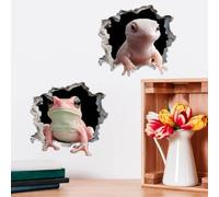 SUPERDANT 8Pcs Crawling Pet 3D Wall Stickers Animal Wall Decal Colourful Reptiles Decals Stickers for Walls Vinyl Art Sticker for Bedroom Living Room Reptile Lover