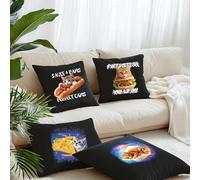 SUPERDANT 8PCS Hamburger Cat Iron On Transfer Patches Tacocat Heat Transfer Stickers DIY Funny Iron On Decals Washable Heat Transfers Paper for Cat Lover Clothing T-Shirt Hoodie Backpacks Bags Decor