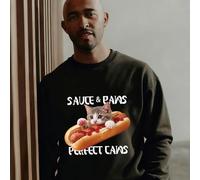 SUPERDANT 8PCS Hamburger Cat Iron On Transfer Patches Tacocat Heat Transfer Stickers DIY Funny Iron On Decals Washable Heat Transfers Paper for Cat Lover Clothing T-Shirt Hoodie Backpacks Bags Decor