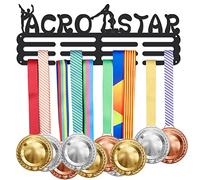 SUPERDANT Acro STAR Medal Display Hanger Acrobatics Sports Medal Display Rack for 60+ Medals Trophy Holder Awards Ribbon Holder Display Wall Hanging Acrobatics Actor Gift