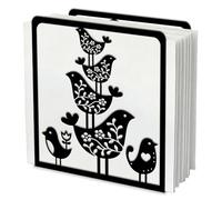 SUPERDANT Birds Napkin Holder for Tables Minimalist Stacking Bird Napkins Holder Tabletop Cloth Tissue Paper Stand Freestanding Napkin Dispenser for Kitchen Coffee Shop Dining Room Black