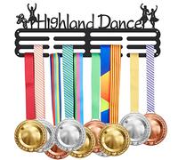 SUPERDANT Dance Medal Hanger Highland Dance Sports Medal Holder for 60+ Hanging Medal Rack Awards Sports Ribbon Holder Display Wall Hanging Athlete Gift